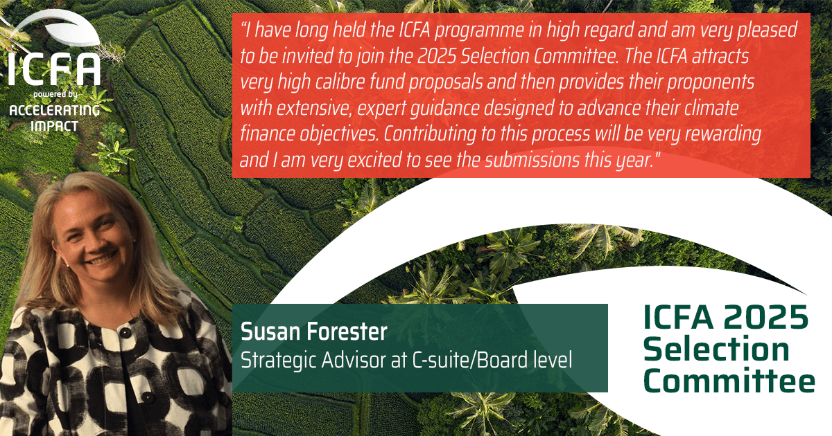 Susan Forester joins the ICFA Selection Committee 2025